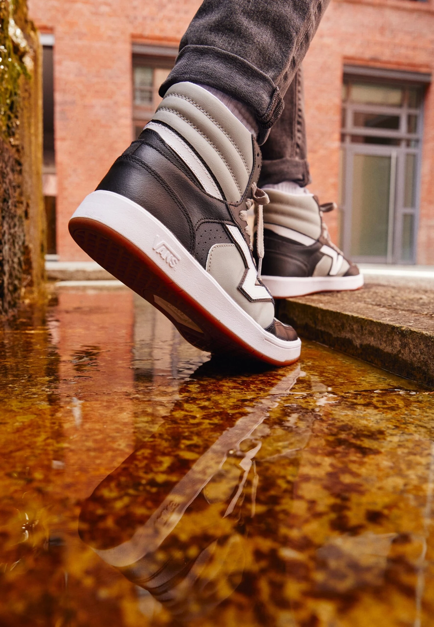 Vans Lowland Cc Unisex - High-Top Trainers - Drizzle/True White 4 Vans Lowland Cc Unisex - High-Top Trainers - Drizzle/True White - Image 2