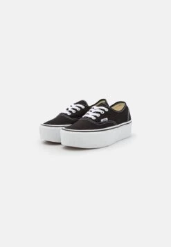 Vans Authentic Stackform - Trainers - Black/True White -Vans Shop UK 09f769c8dc0b427a8aeb9a34aae971ef
