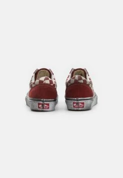 Vans Old Skool Unisex - Trainers - Stressed Red/White -Vans Shop UK 0c5b7a639d03442399d9c655b8bc55c0
