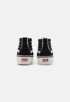 Vans Sk8 Reconstruct Unisex - High-Top Trainers - Black/True White -Vans Shop UK 17b04a2576b348f8a178a21000d36e20