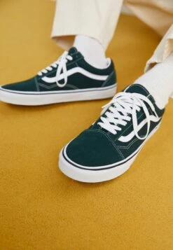 Vans OLD SKOOL UNISEX - Skate Shoes - Dark Green