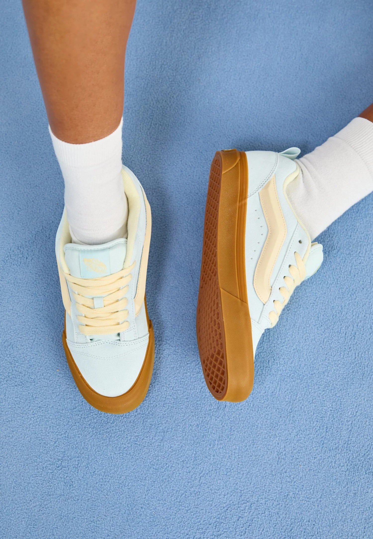 Vans KNU SKOOL UNISEX - Skate Shoes - White/blue 13 Vans KNU SKOOL UNISEX - Skate Shoes - White/blue - Image 11