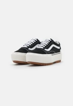Vans Old Skool Stacked - Trainers - Black/Blanc -Vans Shop UK 2736b85a361240b3a79d3bc016291062