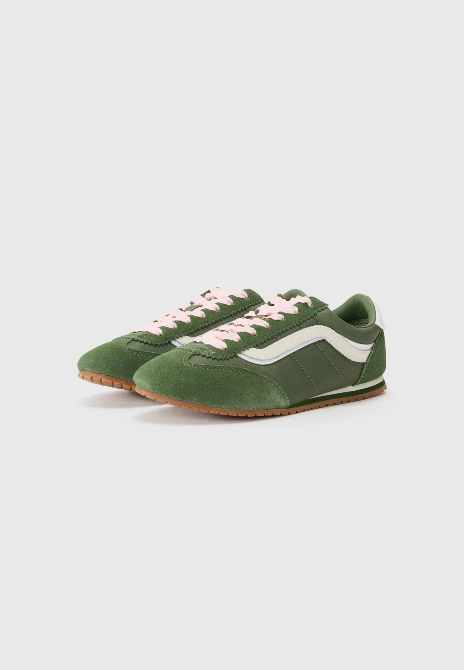 Vans SUPER LOWPRO - Trainers - Lace Green/pink 4 Vans SUPER LOWPRO - Trainers - Lace Green/pink - Image 2