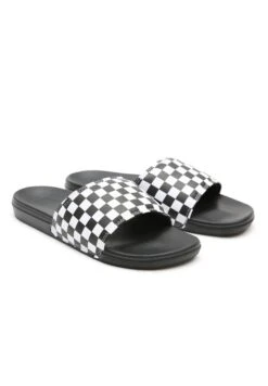 Vans La Costa Slide-On Unisex - Pool Slides - (Checkerboard) True White/Black -Vans Shop UK 2a87a28b1d2c422794b6ce0d51d85bbc