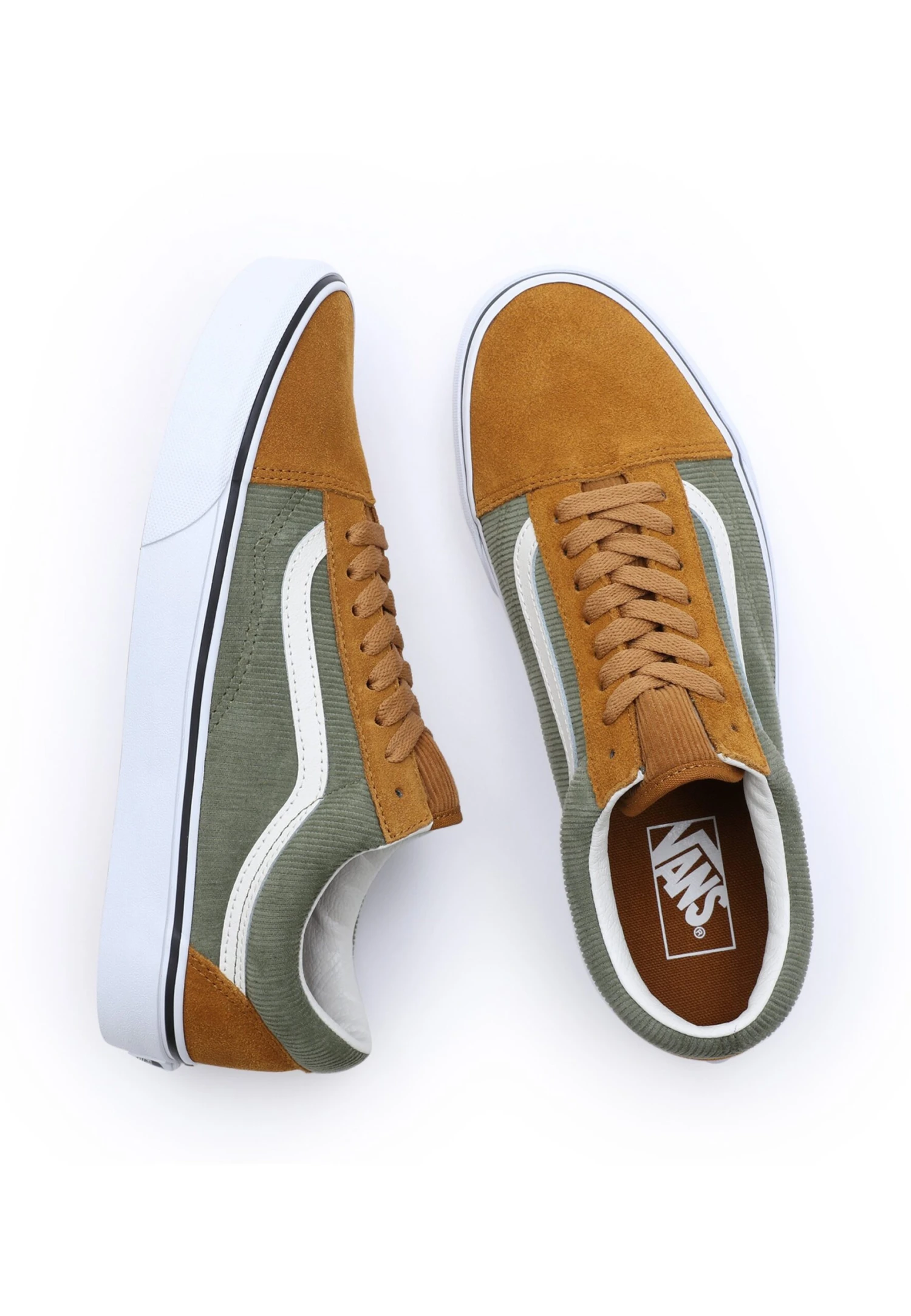 Vans Old Skool Unisex - Trainers - Green Brown 5 Vans Old Skool Unisex - Trainers - Green Brown - Image 3