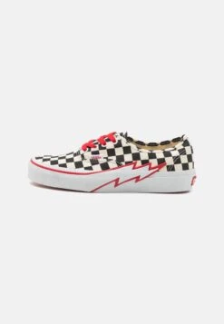 Vans Authentic Bolt Unisex - Trainers - Black/White/Red