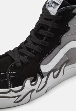 Vans Sk8-Hi Flame Unisex - High-Top Trainers - Gray -Vans Shop UK 433169a67cc84682bc96c71cbeee623e