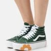 Vans Sk8 Tapered Stackform - High-Top Trainers - Green/Multi-Coloured -Vans Shop UK 4970e6d1e4d84d20895098da9e76d3ff