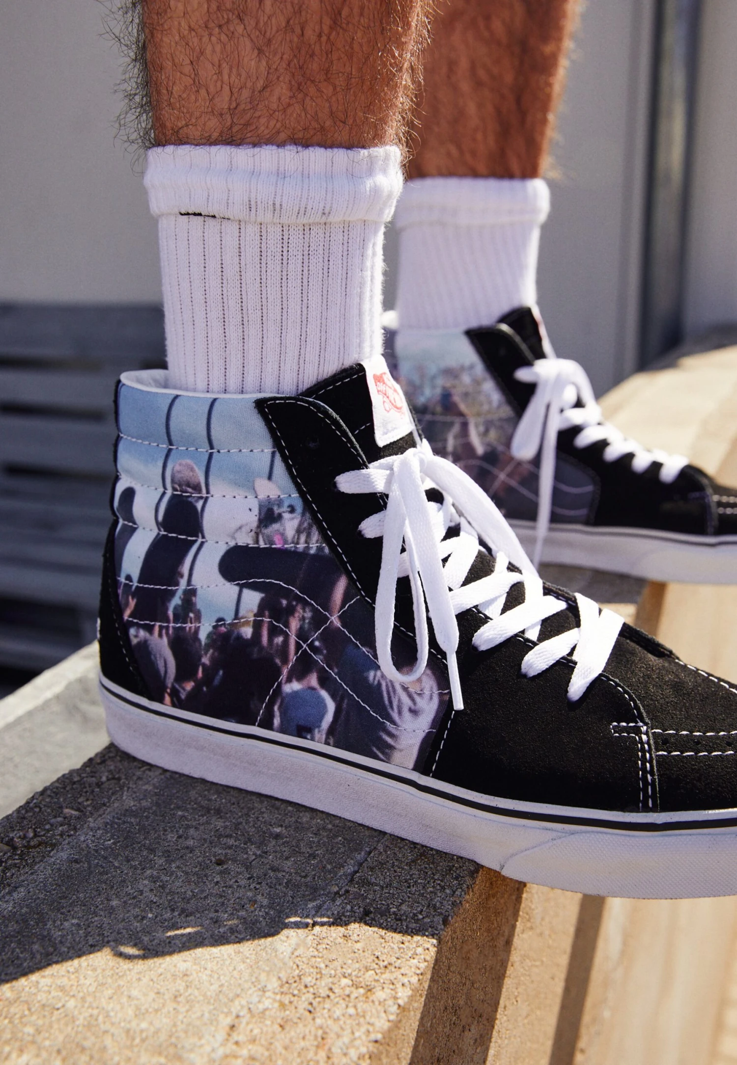 Vans Sk8-Hi Unisex - High-Top Trainers - Frances Stark/Black 4 Vans Sk8-Hi Unisex - High-Top Trainers - Frances Stark/Black - Image 2