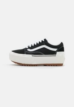 Vans Old Skool Stacked - Trainers - Black/Blanc -Vans Shop UK 53926eb9d9e941daa30b9f2a8357ed97