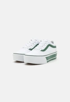 Vans Ua Old Skool Stackform - Trainers - Green/True White -Vans Shop UK 566bb0f8b1c8487e82128e7a9afd9167