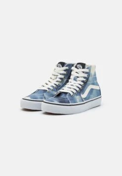 Vans Tapered - High-Top Trainers - Bleach Wash Blue -Vans Shop UK 5d46f09b84f64947bef3152e5ca49a25