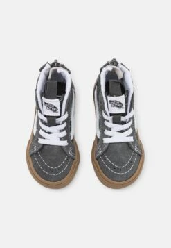 Vans Sk8-Hi Zip Unisex - High-Top Trainers - Grey/True White -Vans Shop UK 6a9510b3cf3d4a58a91fc0f8b5b4ec30