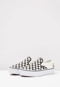 Vans Ua Classic Slip-On Platform - Slip-Ons - Black/White -Vans Shop UK 75731906b6584f948de6ebc8d52827fd