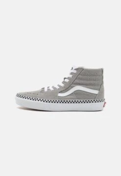 Vans Sk8-Hi Unisex - High-Top Trainers - Checkerboard Foxing Drizzle/True White