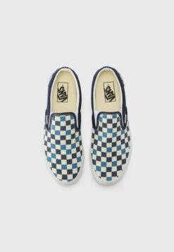 Vans CLASSIC UNISEX - Slip-ons - Check Navy -Vans Shop UK 813a5f8154e94a8a99713c23cb3ddf26