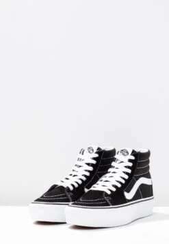 Vans Ua Sk8-Hi Platform 2.0 - High-Top Trainers - Black/True White -Vans Shop UK 83d09e0b86474c6982f7c05719e8a9e3