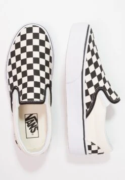 Vans Ua Classic Slip-On Platform - Slip-Ons - Black/White -Vans Shop UK 85cd6864a0684781b4f7ffed0ea88c09