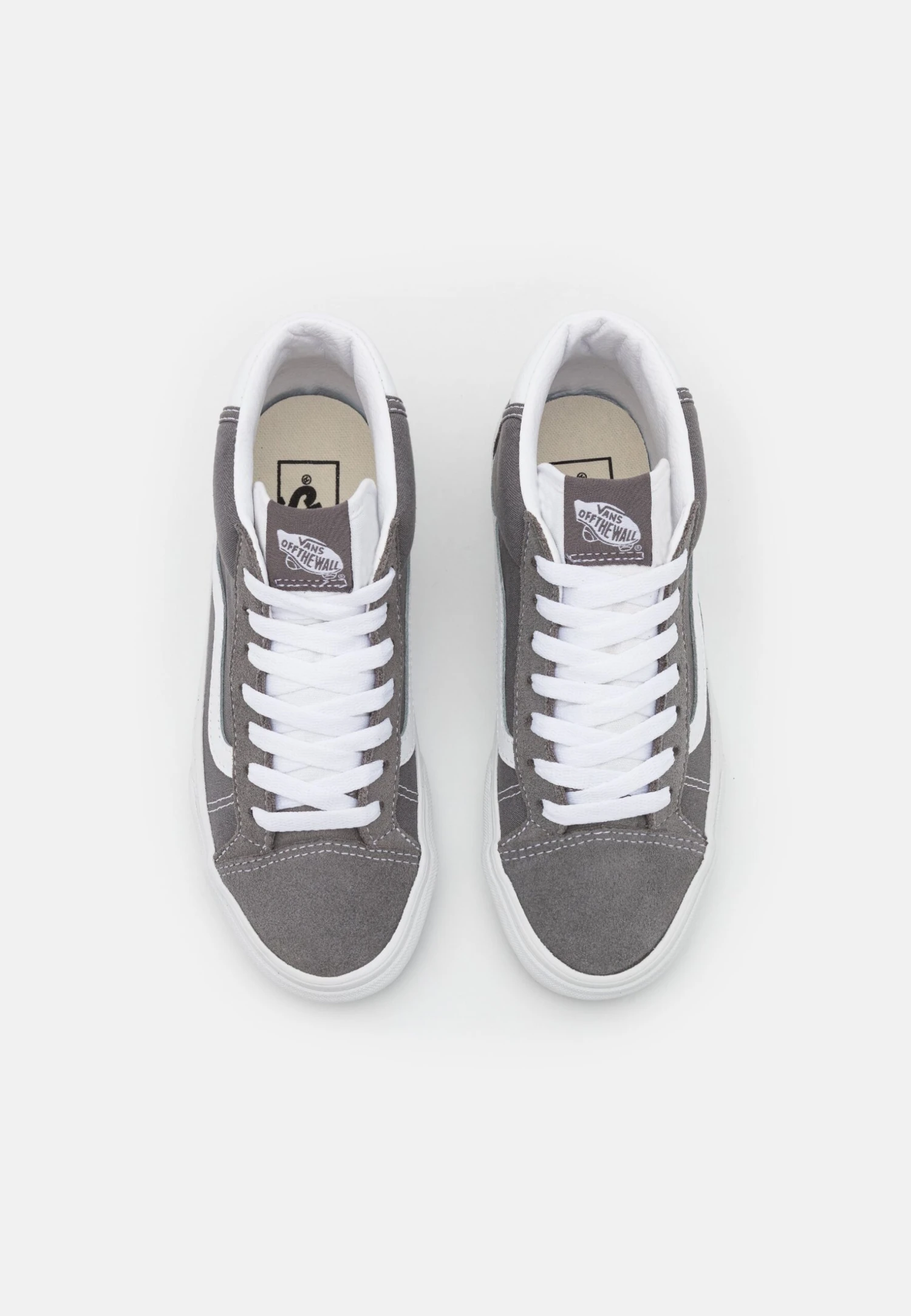 Vans Mid Skool 37 Unisex - High-Top Trainers - Pewter/True White 6 Vans Mid Skool 37 Unisex - High-Top Trainers - Pewter/True White - Image 4