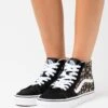 Vans Sk8 Hi Unisex - High-Top Trainers - Black/White -Vans Shop UK b49b29832bc042ea8635c173d37cbc5c