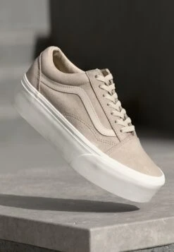 Vans OLD SKOOL STACKFORM - Trainers - Mushroom/taupe Mist