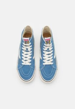 Vans Sk8 Hi 38 Decon Unisex - High-Top Trainers - Salt Wash/Captains Blue -Vans Shop UK c8b24b636e06478fb162ae2f7f370e3c