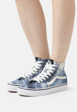 Vans Tapered - High-Top Trainers - Bleach Wash Blue