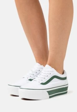 Vans Ua Old Skool Stackform - Trainers - Green/True White