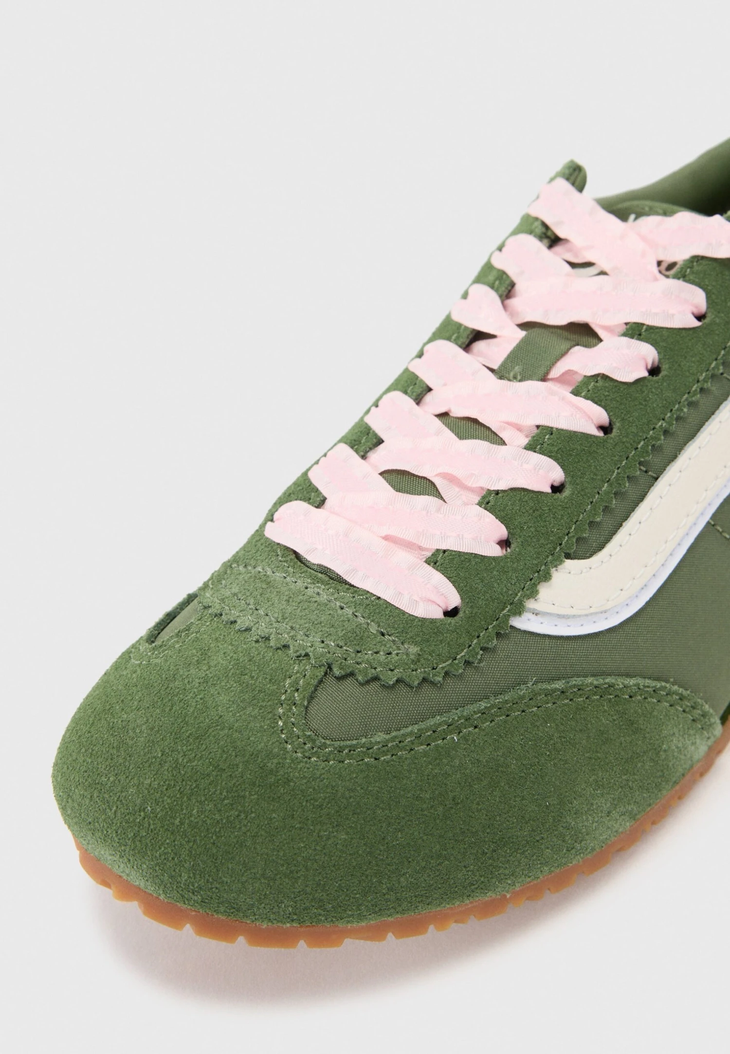 Vans SUPER LOWPRO - Trainers - Lace Green/pink 8 Vans SUPER LOWPRO - Trainers - Lace Green/pink - Image 6