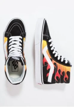 Vans Sk8-Hi Reissue - High-Top Trainers - Black/True White -Vans Shop UK e202ed3e9a5f48eaa933f12c69833cb4