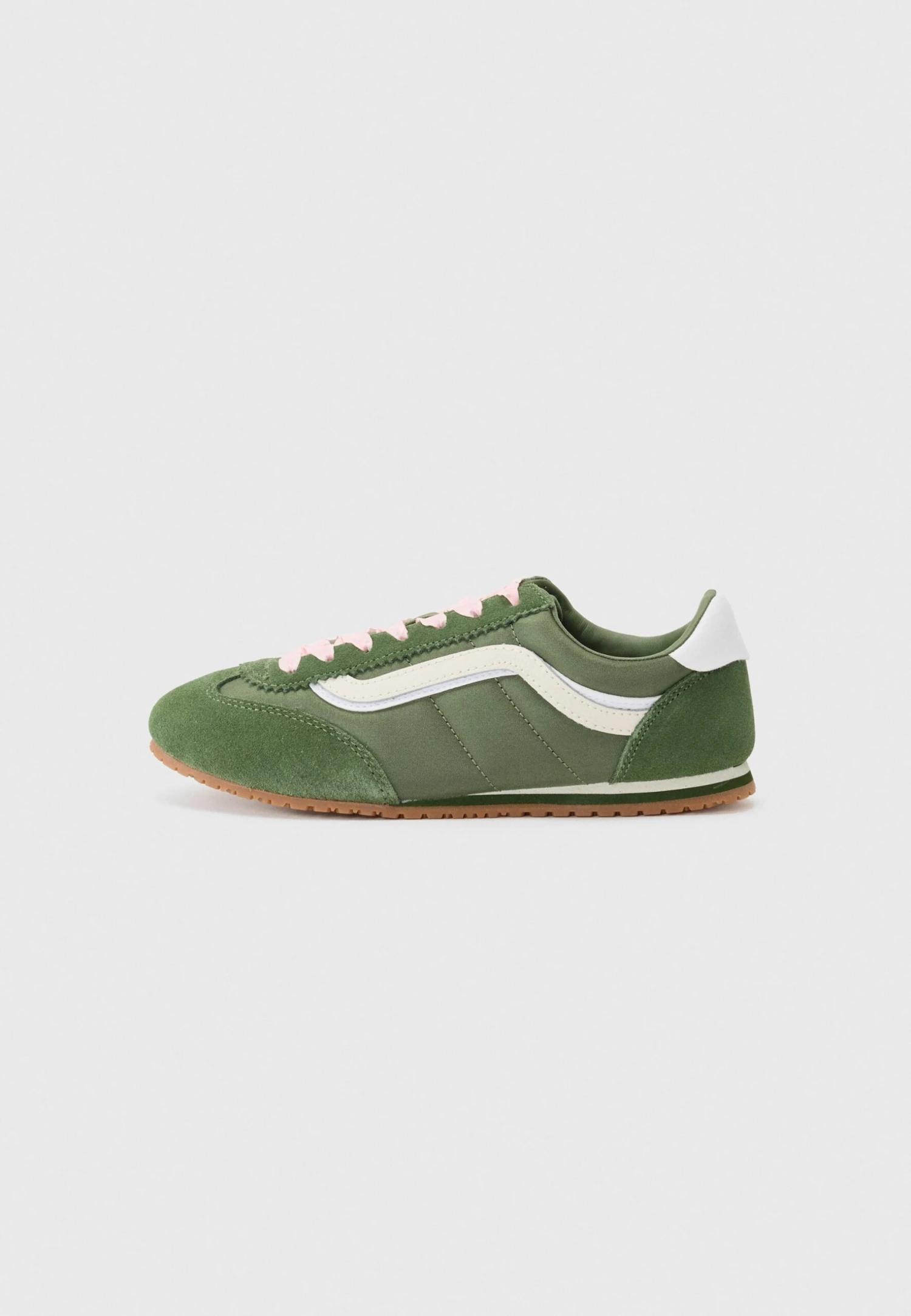 Vans SUPER LOWPRO - Trainers - Lace Green/pink 3 Vans SUPER LOWPRO - Trainers - Lace Green/pink