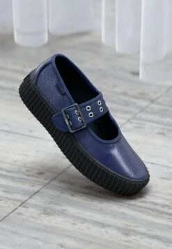 Vans MARY JANE CREEPER - Ankle Strap Ballet Pumps - Deep Twilight