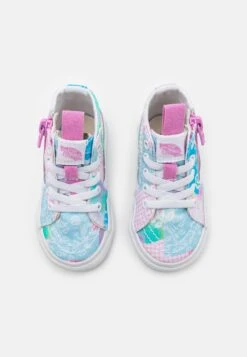 Vans Sk8-Hi Side Zip Tapered - High-Top Trainers - Sunny Day Multi-Coloured/True White -Vans Shop UK fb3a38f87c2d40378e14e93df2fcac5d