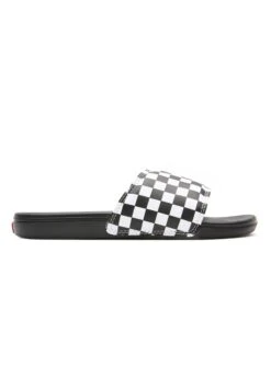Vans La Costa Slide-On Unisex - Pool Slides - (Checkerboard) True White/Black -Vans Shop UK fb70ea6b11d34fd9a3d775c3cd29e5b9
